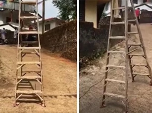 ‘Rùng mình’ hồn ma tự di chuyển thang giữa ban ngày