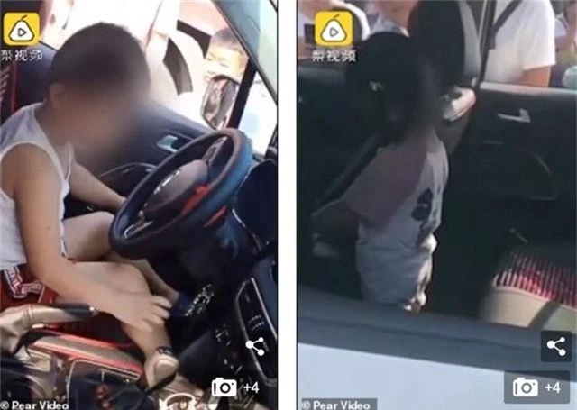 Bé trai 5 tuổi liều lĩnh lái ô tô chở em gái đi tìm bố mẹ - Ảnh 1.