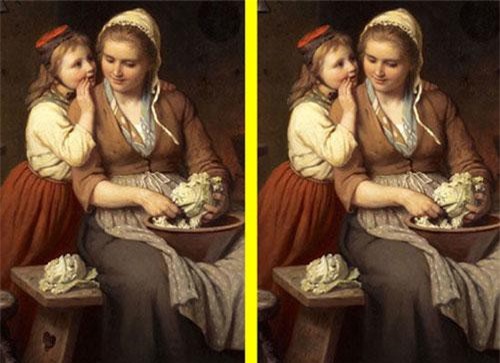 "Soi" điểm khác biệt trong hai bức tranh na ná giống nhau