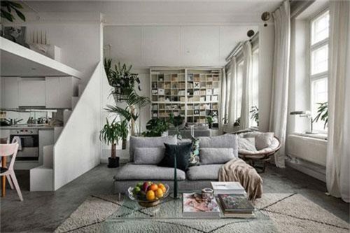 Nhìn vào không gian sống tinh tế và rộng rãi này không ai nghĩ đây chỉ là một cái gác xép