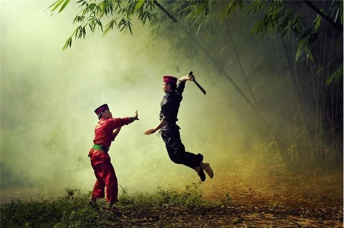 Pencak Silat là một môn võ đặc trưng của Đông Nam Á. Môn võ này có lịch sử lâu đời ở các nước Indonesia, Malaysia và Philippines, nhưng vùng đất phát tích của nó thì vẫn chưa được xác định. Ảnh: Pinterest.