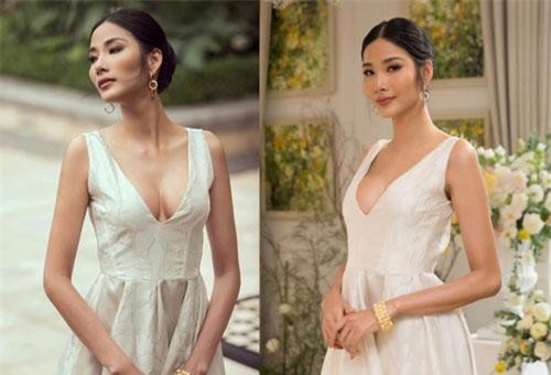 Xuất hiện với vòng một căng tròn, netizen nghi Hoàng Thùy can thiệp dao kéo trước ngày đến Miss Universe 2019