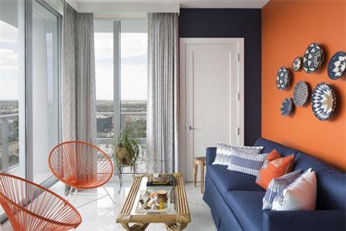 Thêm sắc cam để xóa tan vẻ ảm đạm của không gian sống