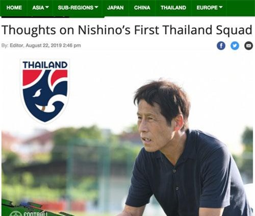 Báo Thái dự đoán đội hình HLV Akira Nishino sử dụng để đấu tuyển Việt Nam