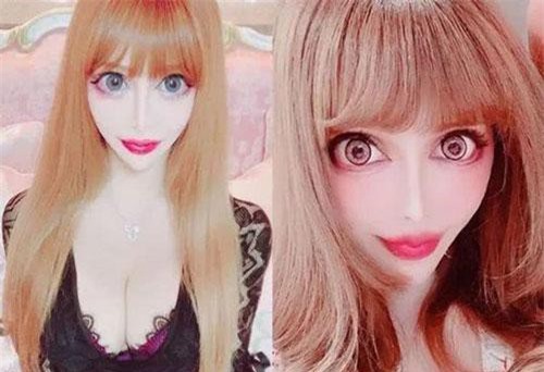 Phát hoảng trước gương mặt của nữ người mẫu biến thành búp bê “sống”