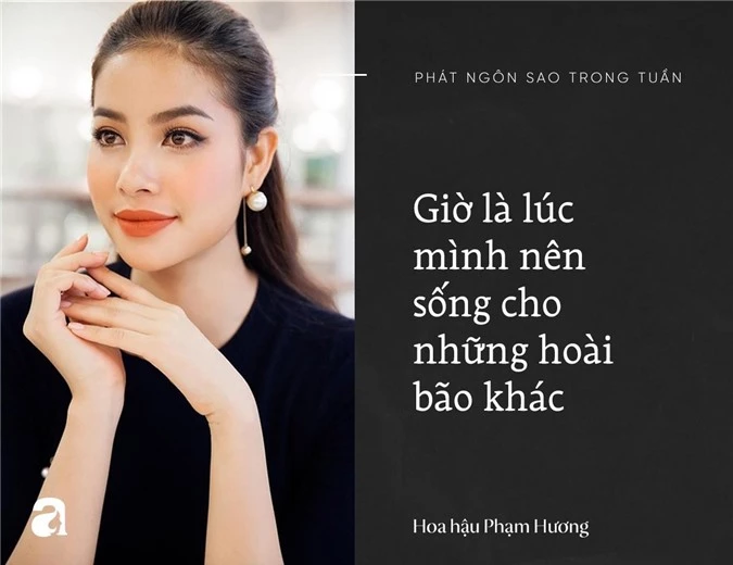 Phạm Hương mới quay trở lại với công việc cách đây chưa lâu sau một thời gian "ở ẩn". Nhiều người hy vọng người đẹp sẽ sớm trở về Việt Nam tiếp tục sự nghiệp của mình. Tuy nhiên, cựu Hoa hậu Hoàn vũ Việt Nam lại khẳng định cô thích cuộc sống như hiện tại, bình an và đơn giản hơn là hoạt động trong showbiz.