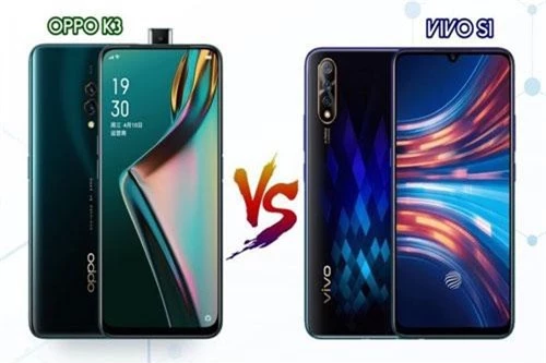 Oppo K3 và Vivo S1 (phải).