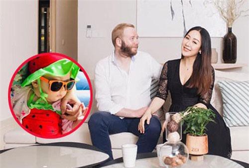 Hoa hậu Ngô Phương Lan lần đầu công khai rõ mặt con gái 6 tháng tuổi cực đáng yêu