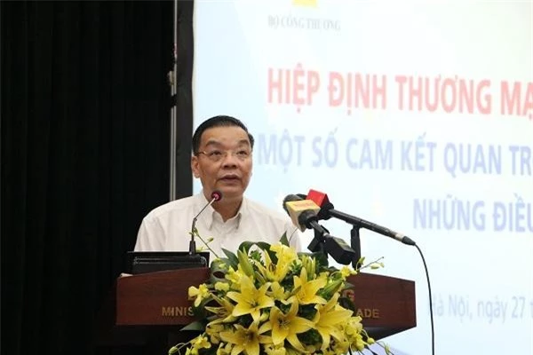 Bộ trưởng Bộ Khoa học & Công nghệ Chu Ngọc Anh phát biểu tại hội nghị. (Ảnh: VGP)