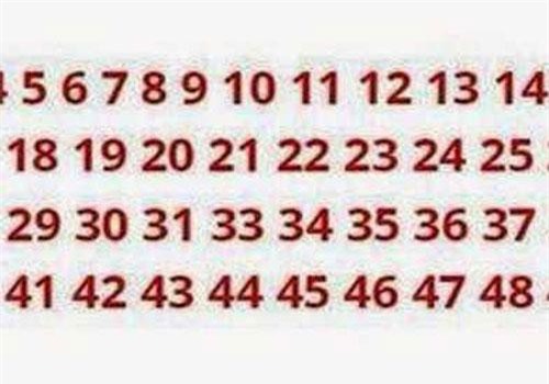 Hiếm người tìm ra số còn thiếu trong 3 giây