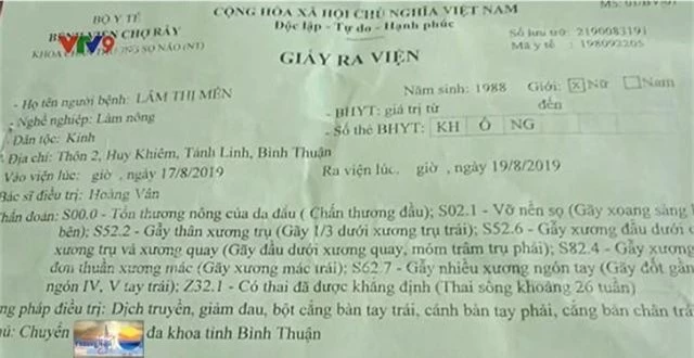 Bình Thuận: Giám định phụ nữ mang thai 7 tháng bị chồng đánh dã man - Ảnh 2.