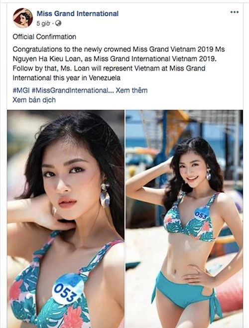 Xuất hiện trên trang chủ Miss Grand, Á hậu Kiều Loan được fan quốc tế khen ngợi - ảnh 1