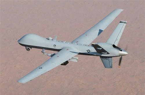 Vụ việc diễn ra tại Yemen khi một chiếc máy bay không người lái MQ-9 do Không quân Mỹ điều khiển đang làm nhiệm vụ trinh sát một mục tiêu mặt đất ở phía đông nam thủ đô Sanaa của quốc gia này. Nguồn ảnh: USAF.