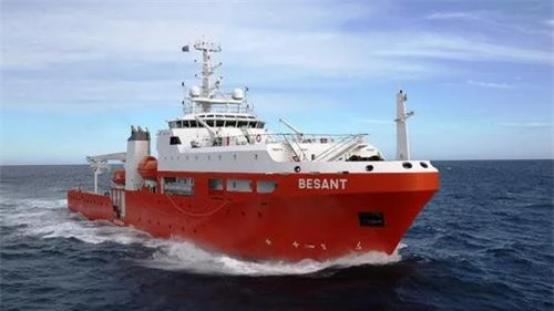 Tàu cứu hộ tàu ngầm Besant của Hải quân Hoàn gia Ausralia. Ảnh: news.navy.gov.au.