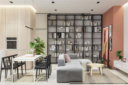 Cách bày trí phòng khách mang phong cách hiện đại với gam màu sáng