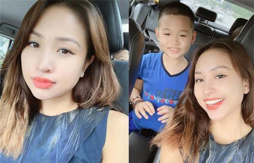 Vân Hugo khoe ảnh bên con trai, mới 10 tuổi đã cao lớn phổng phao, bụ bẫm lên trông thấy