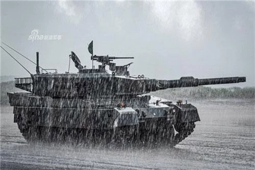 Đáng chú ý nhất trong màn trình diễn của Lực lượng Phòng vệ Mặt đất Nhật Bản vừa diễn ra đó là các xe tăng chủ lực Type 10. Nguồn ảnh: Sina.