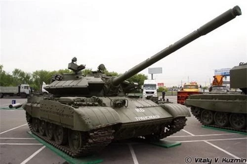 Xe tăng chiến đấu chủ lực T-55AM của Uralvagonzavod. Ảnh: Vitaly V. Kuzmin.