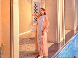 Lan Khuê “Bà bầu xinh nhất Vbiz” khoe ảnh thả dáng cực sang chảnh tại Dubai