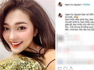 Văn Đức có tình mới, Ngọc Nữ bất ngờ bóng gió ai đó đang "diễn" và tỏ ý không quan tâm nhưng vẫn phải viết status "dằn mặt"?