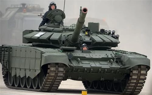 Xe tăng chiến đấu chủ lực T-72B3 của Nga. Ảnh: Sputnik.