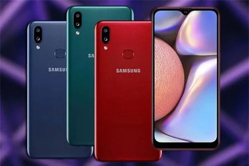 Samsung Galaxy A10s có 4 tùy chọn màu sắc gồm xanh dương, xanh lục, đỏ, đen. Giá bán của máy ở thị trường Việt Nam là 3,69 triệu đồng.