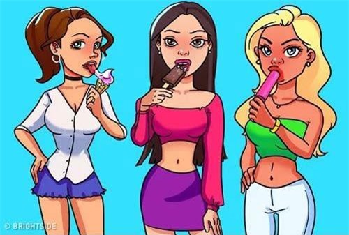 Ai là người đã có chồng trong ba cô gái đang ăn kem?