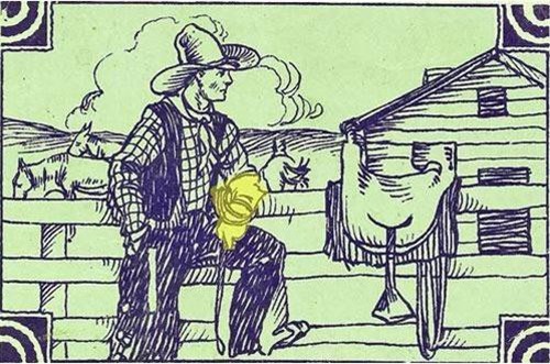 Người yêu của chàng cao bồi đang ở đâu trong ảnh này?