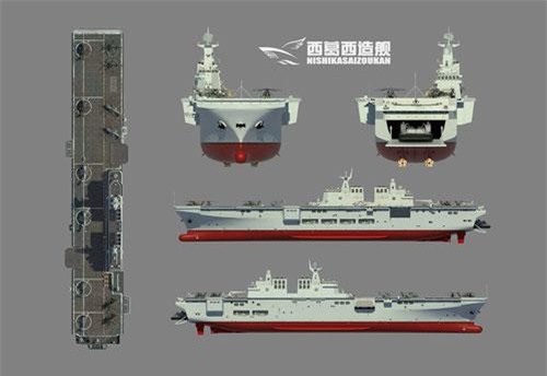 Kinh ngạc trước tốc độ Trung Quốc đóng mới tàu đổ bộ trực thăng Type 075