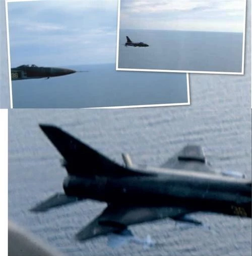 Tiêm kích đánh chặn Su-15 Flagon của Liên Xô được phi công SH-37 Viggen của Thụy Điển chụp lại. Ảnh: National Interest.