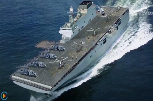 Soi chi tiết siêu tàu đổ bộ Type-075 Trung Quốc sắp hạ thuỷ