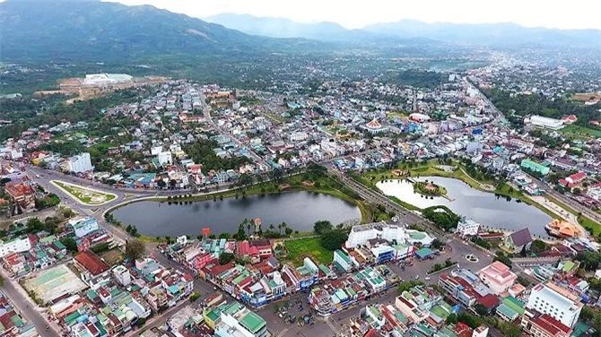 TP. Bảo Lộc nhìn từ trên cao (Ảnh: TL)