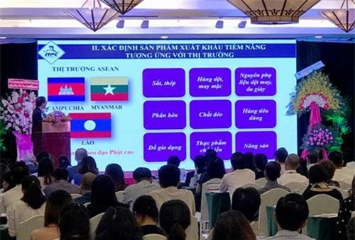 Chia sẻ thông tin về các thị trường xuất khẩu tiềm năng, nhóm sản phẩm chủ lực và những điều cần lưu ý cho các doanh nghiệp xuất khẩu. Ảnh Đ.Doãn