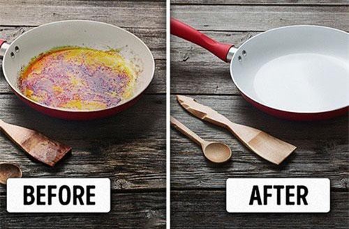 Đánh bay vết bẩn trên xoong nồi trong 10 giây nhờ nguyên liệu rẻ tiền có sẵn trong bếp