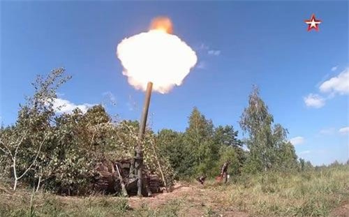 Xem cối tự hành 2S4 Tyulpan vừa nâng cấp xé nát mục tiêu