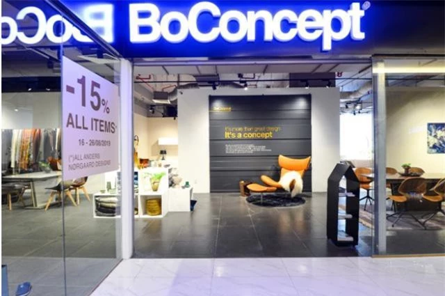 BoConcept thương hiệu nội thất Đan Mạch với hơn 310 showroom trên thế giới