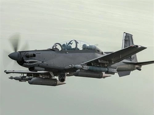 Máy bay cường kích tấn công mặt đất AT-6B Wolverine - một phiên bản của T-6 Texan II. Ảnh: Wikipedia.