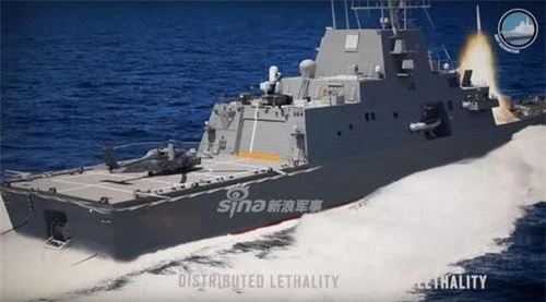 Khinh hạm tương lai của Hải quân Hoa Kỳ sẽ có hỏa lực rất mạnh. Ảnh: Naval Today.