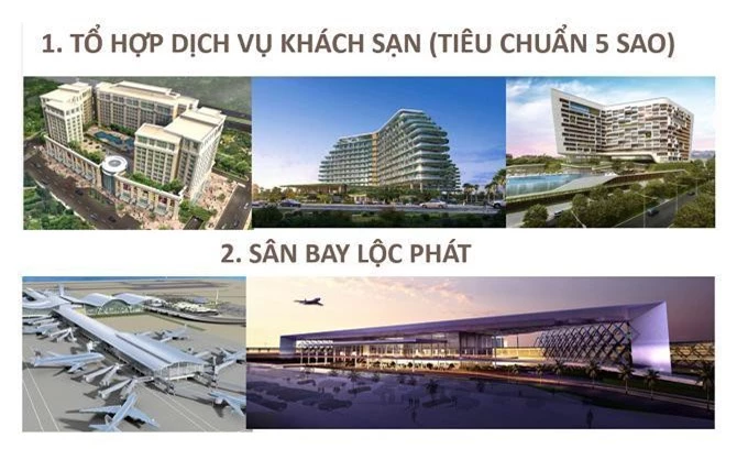 Dự án tổ hợp khách sạn 5 sao và Sân bay Lộc Phát (Ảnh: VH)