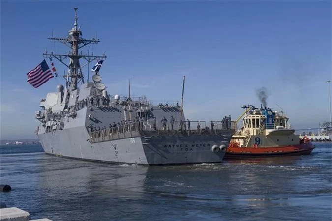 Chi tiết nhiệm vụ của tàu khu trục USS Wayne E. Meyer ở Biển Đông - Hình 10 Chi tiet nhiem vu cua tau khu truc USS Wayne E. Meyer o Bien Dong-Hinh-10