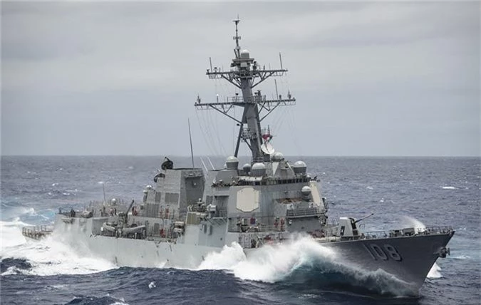 Chi tiết nhiệm vụ của tàu khu trục USS Wayne E. Meyer ở Biển Đông - Hình 5 Chi tiet nhiem vu cua tau khu truc USS Wayne E. Meyer o Bien Dong-Hinh-5