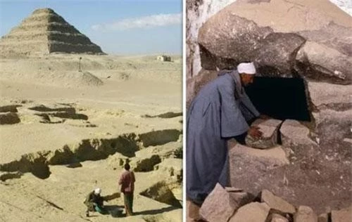 Khu vực mộ khổng lồ được phát hiện ở Ai Cập.