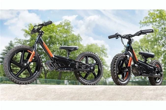 Mới đây, hãng xe môtô danh tiếng Mỹ - Harley-Davidson vừa bất ngờ giới thiệu tới công chúng trên toàn thế giới bộ đôi xe điện "nhí" dành cho các em nhỏ với tên gọi thương mại Harley-Davidson IRONe12 và Harley-Davidson IRONe16. Mới đây, hãng xe môtô danh tiếng Mỹ - Harley-Davidson vừa bất ngờ giới thiệu tới công chúng trên toàn thế giới bộ đôi xe điện "nhí" dành cho các em nhỏ với tên gọi thương mại Harley-Davidson IRONe12 và Harley-Davidson IRONe16.