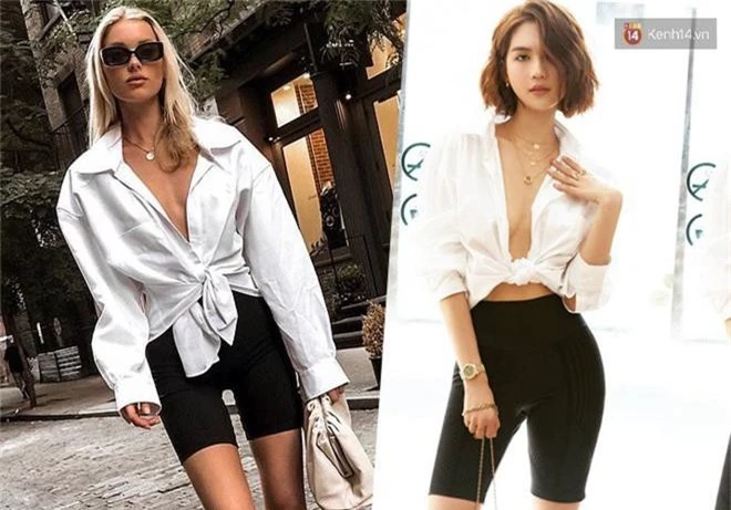 Đụng style tới 3 lần là Ngọc Trinh vô tình mặc giống hay cố ý copy thiên thần Elsa Hosk? - Ảnh 2.