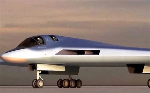 Đồ họa máy bay ném bom tương lai PAK DA (Poslanhik) của Nga. Ảnh: Sputnik.