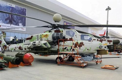 TASS dẫn nguồn phòng truyền thông cơ quan hợp tác quân sự - kỹ thuật Liên bang Nga (FMTS) cho hay, 6 khách hàng nước ngoài đã gửi đề nghị phía Nga cung cấp trực thăng tấn công Mi-28NE. Ảnh: defpost