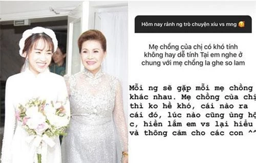 Con gái Minh Nhựa bất ngờ chia sẻ về mẹ chồng ngày đầu làm dâu