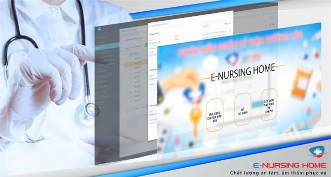 phần mềm E-nursing home có đầy đủ các chức năng quản lý thông tin liên quan đến chăm sóc sức khỏe của người già.