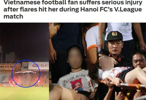 Báo châu Á bàng hoàng khi thấy nữ CĐV Việt Nam nhập viện vì… pháo sáng