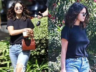 Trang điểm sương sương dạo phố, Selena Gomez được khen xinh bất chấp body kém chuẩn, góc nghiêng đặc biệt gây chú ý